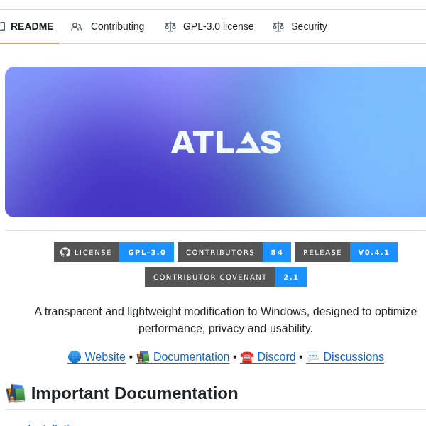 Atlas Os Atlas screenshot