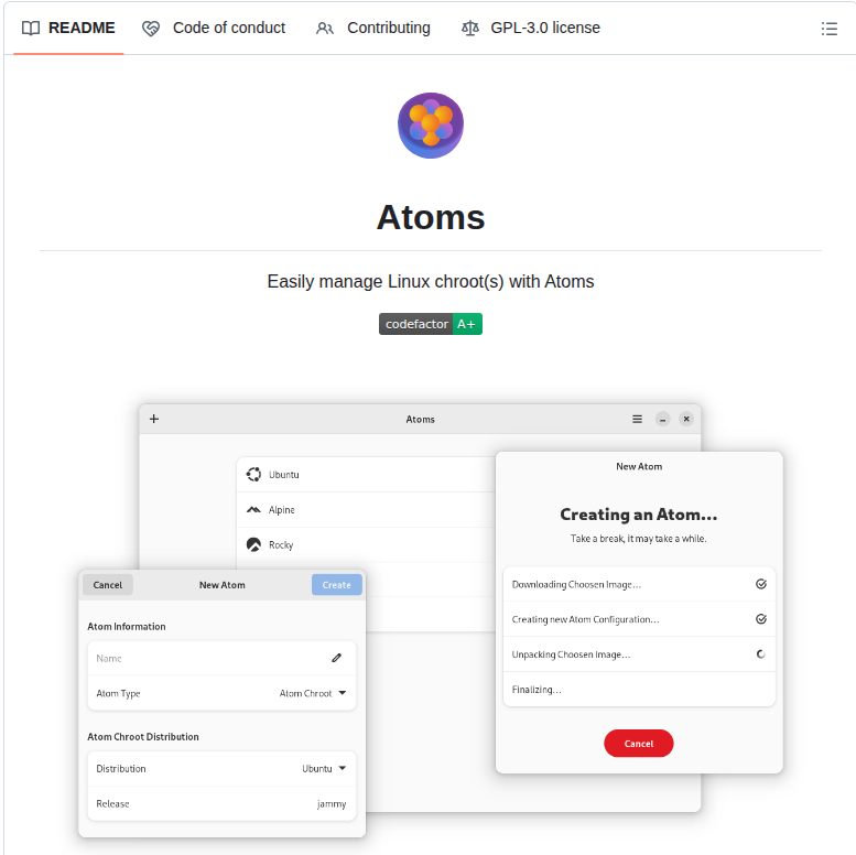 Atomsdevs Atoms screenshot