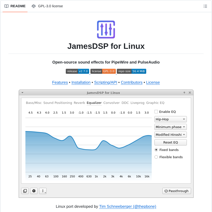 Audio4linux Jdsp4linux screenshot