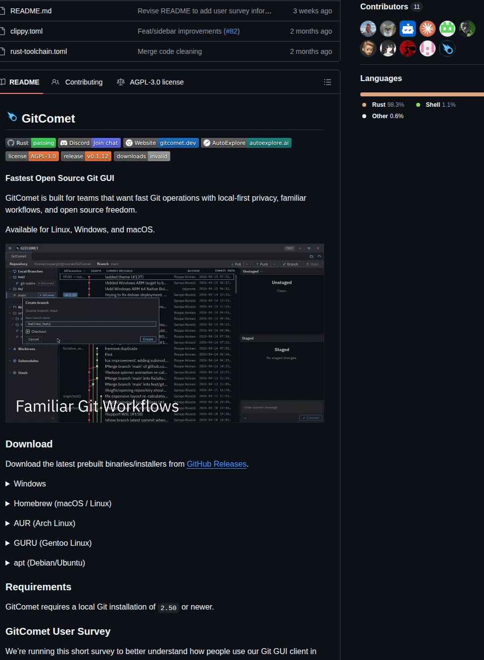 Auto Explore Gitcomet screenshot