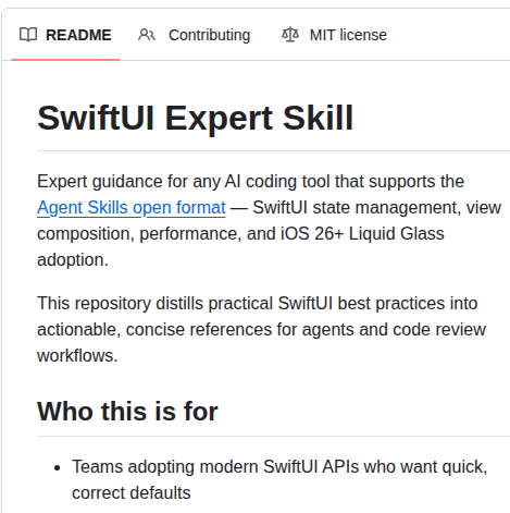 Avdlee Swiftui Agent Skill screenshot