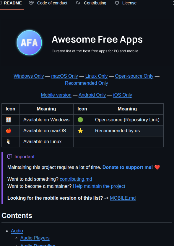 Axorax Awesome Free Apps screenshot