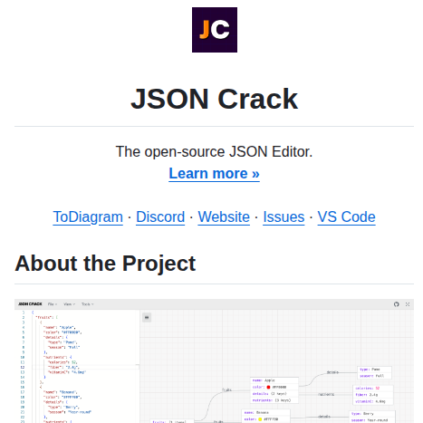 Aykutsarac Jsoncrack.com screenshot