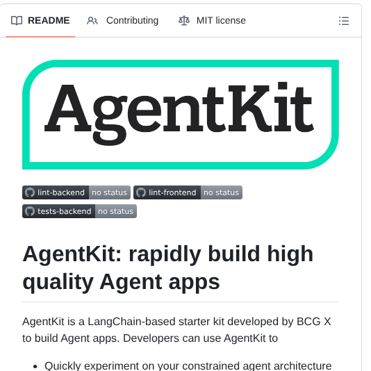 Bcg X Official Agentkit screenshot