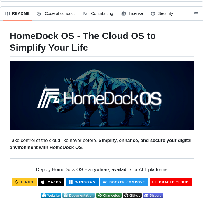 Bansheetech Homedockos screenshot