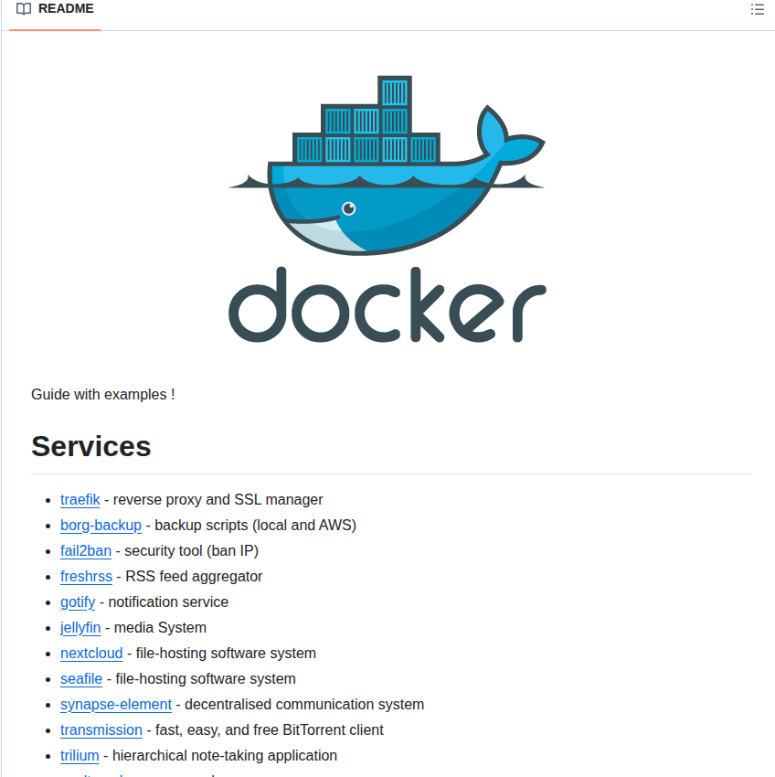 Baptistebdn Docker Selfhosted Apps screenshot