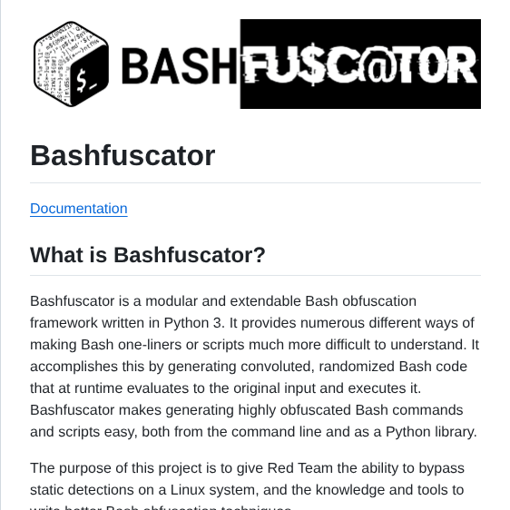 Bashfuscator Bashfuscator screenshot