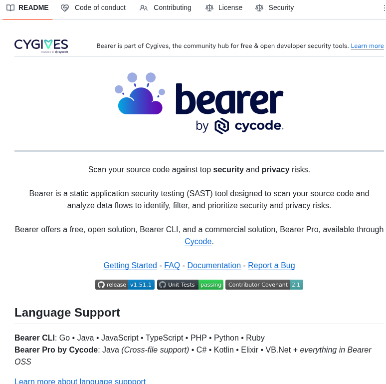 Bearer Bearer screenshot
