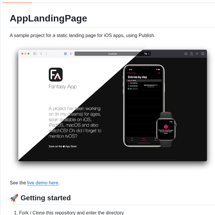 Bearologics Applandingpage screenshot