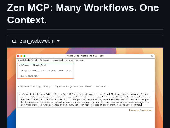 Beehiveinnovations Zen Mcp Server screenshot