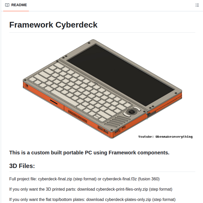 Benmakeseverything Cyberdeck screenshot