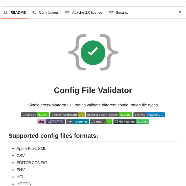 Boeing Config File Validator screenshot