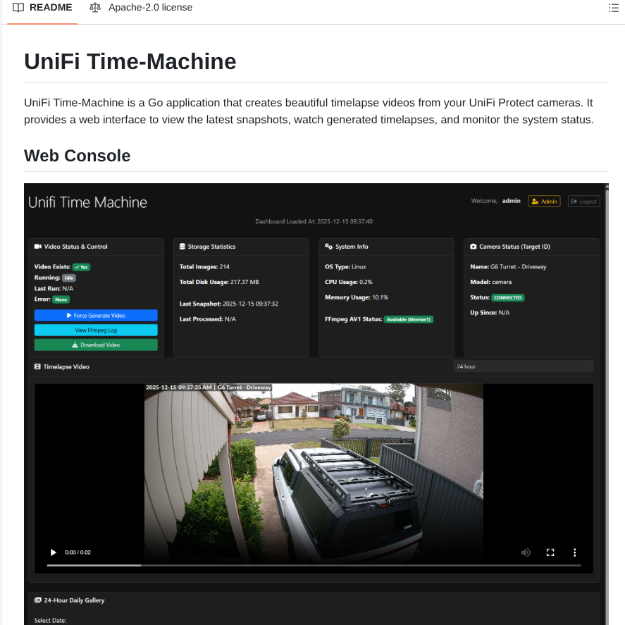 Bonn93 Unifi Time Machine screenshot