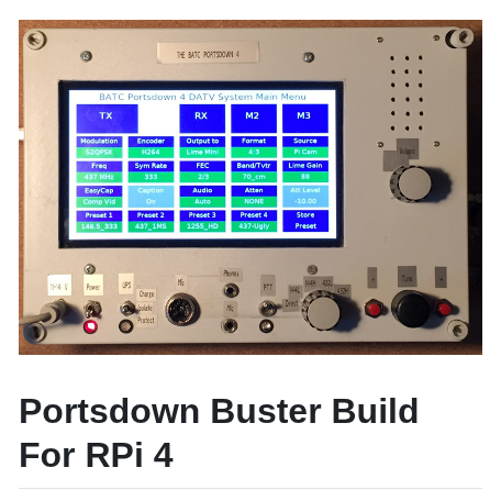 Britishamateurtelevisionclub Portsdown4 screenshot