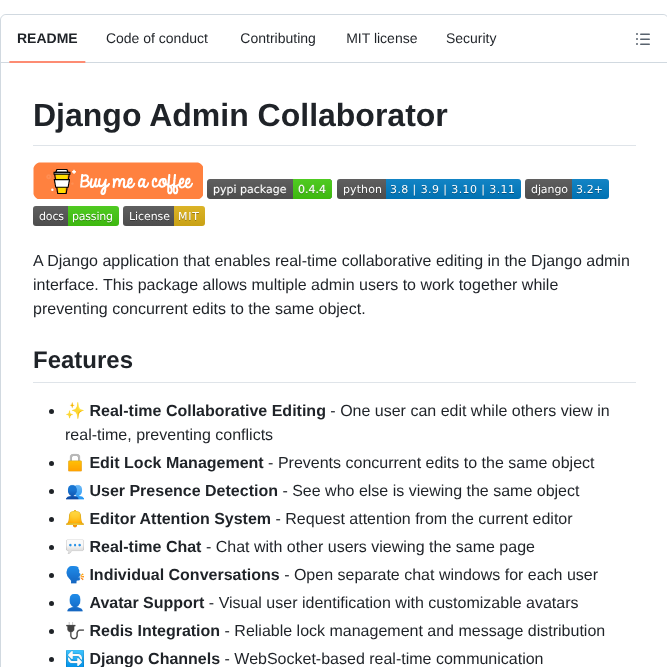 Brktrlw Django Admin Collaborator screenshot