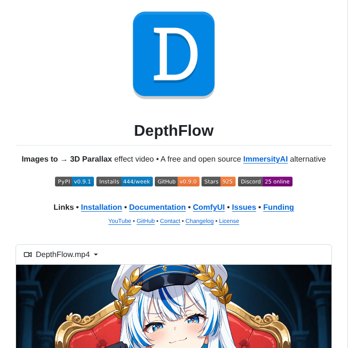 Brokensource Depthflow screenshot