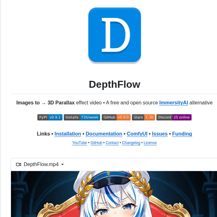 Brokensource Depthflow screenshot