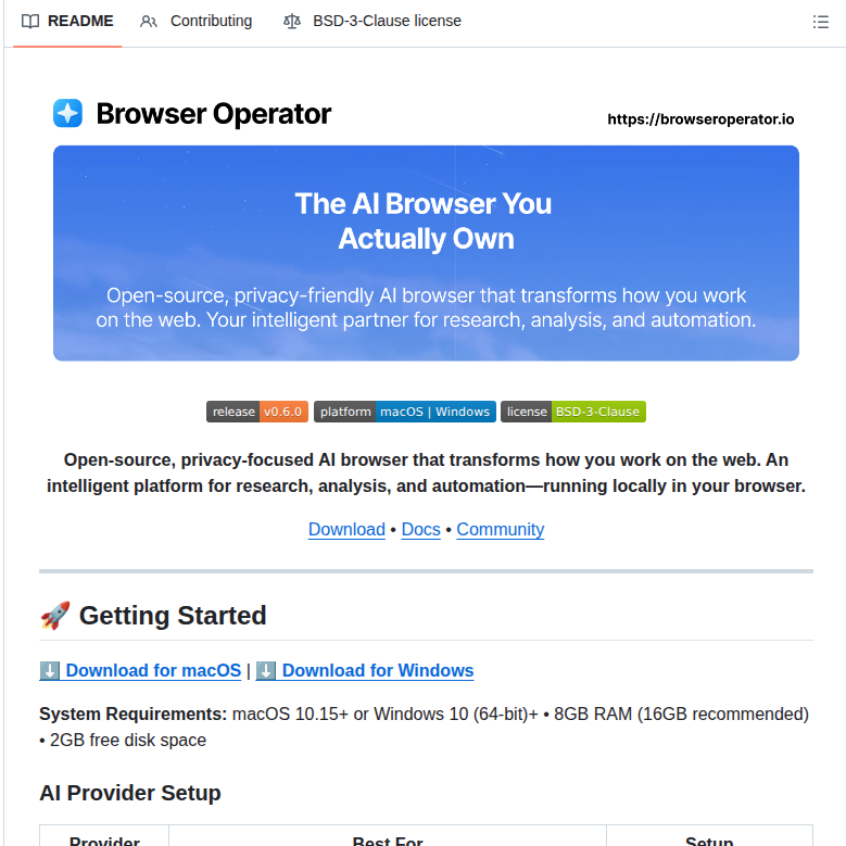 Browseroperator Browser Operator Core screenshot