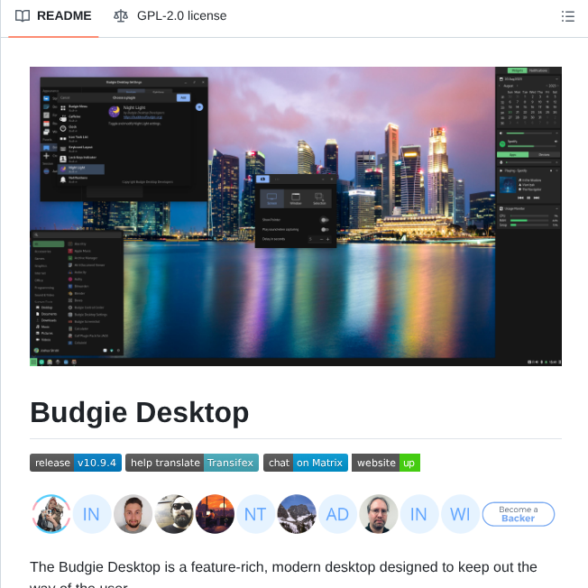 Buddiesofbudgie Budgie Desktop screenshot