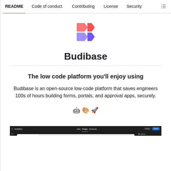 Budibase Budibase screenshot