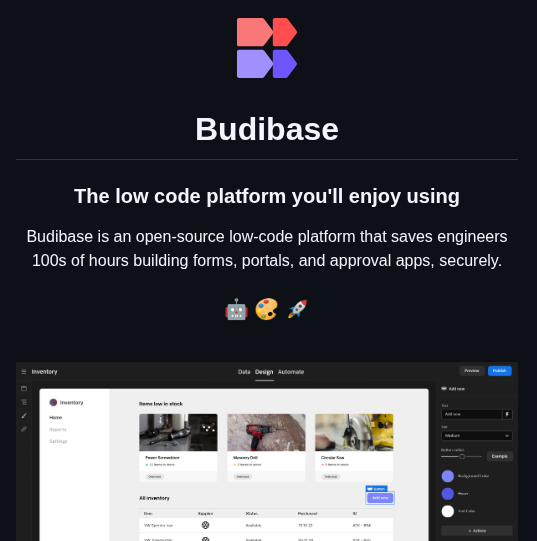 Budibase Budibase screenshot