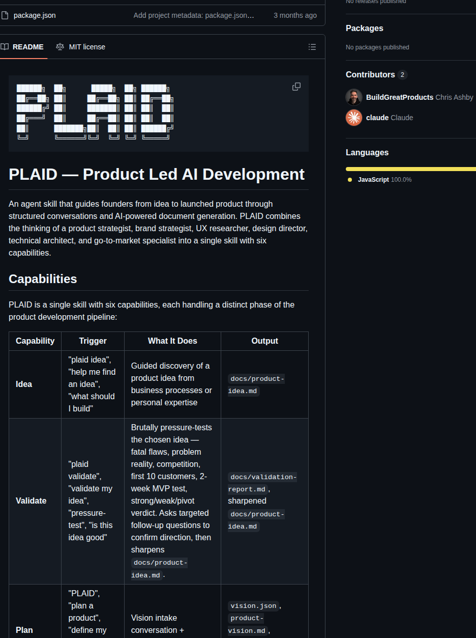 Buildgreatproducts Plaid screenshot