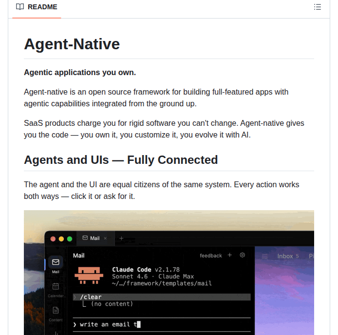 Builderio Agent Native screenshot