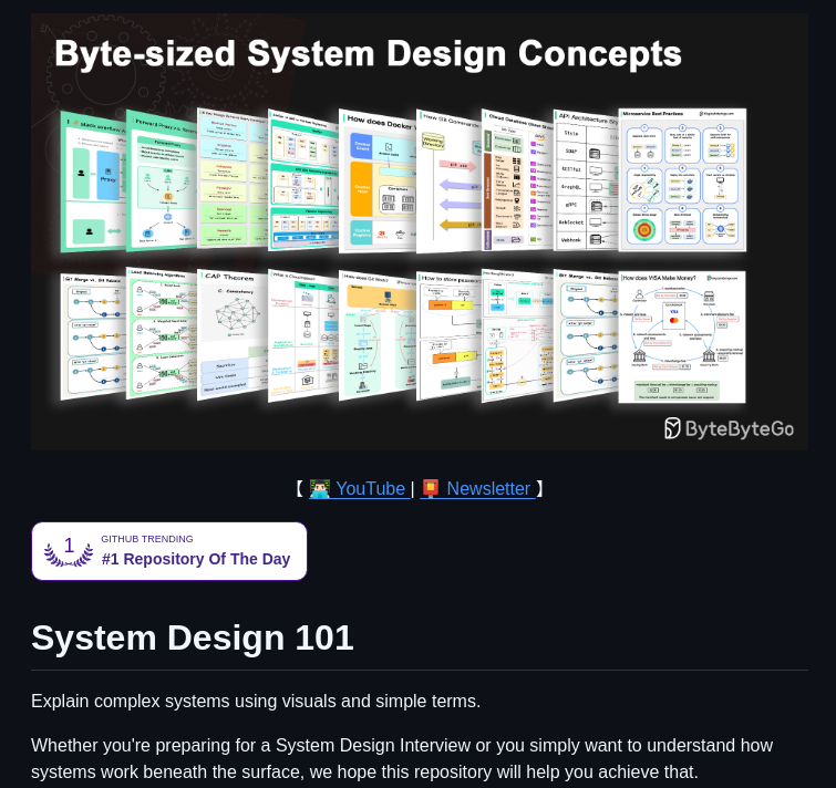 Bytebytegohq System Design 101 screenshot