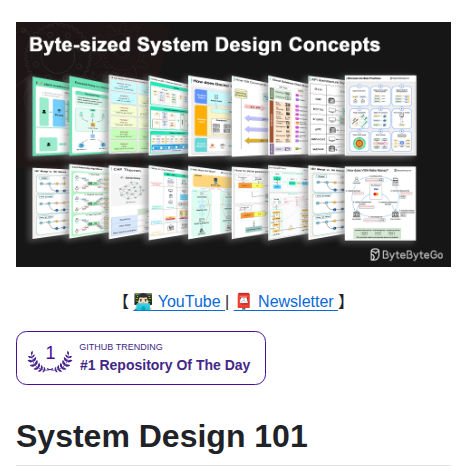 Bytebytegohq System Design 101 screenshot