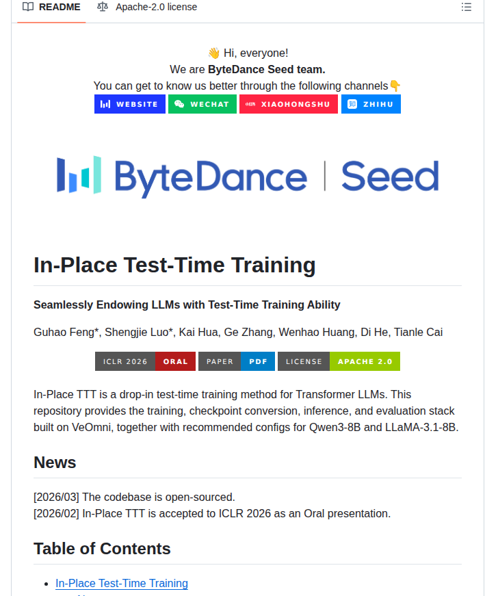 Bytedance Seed In Place Ttt screenshot