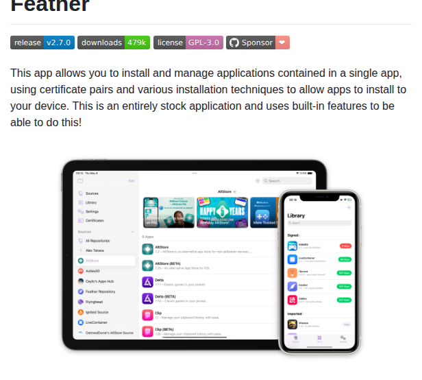 Claration Feather screenshot