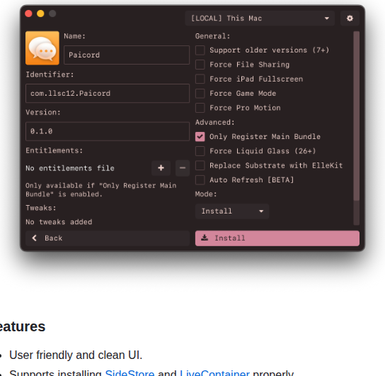 Claration Impactor screenshot