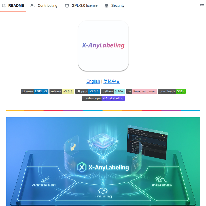 Cvhub520 X Anylabeling screenshot