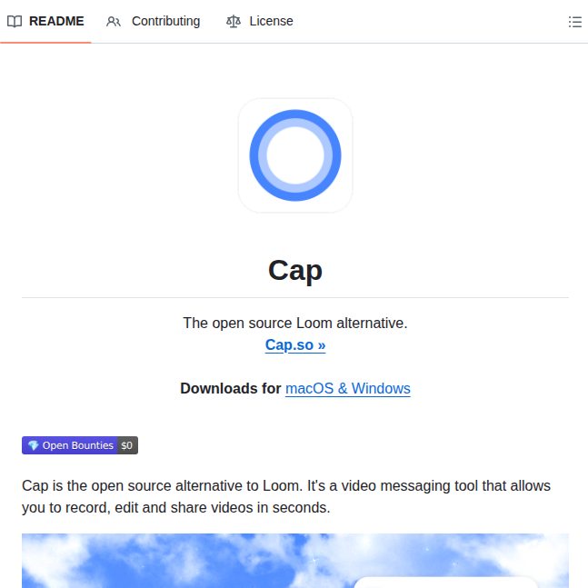 Capsoftware Cap screenshot