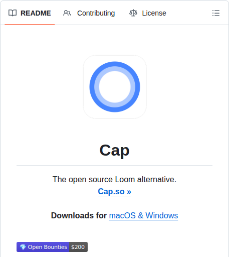 Capsoftware Cap screenshot
