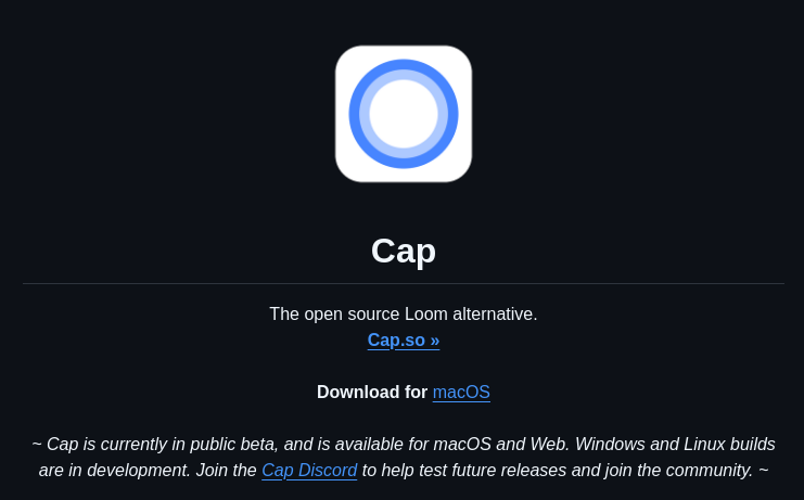 Capsoftware Cap screenshot