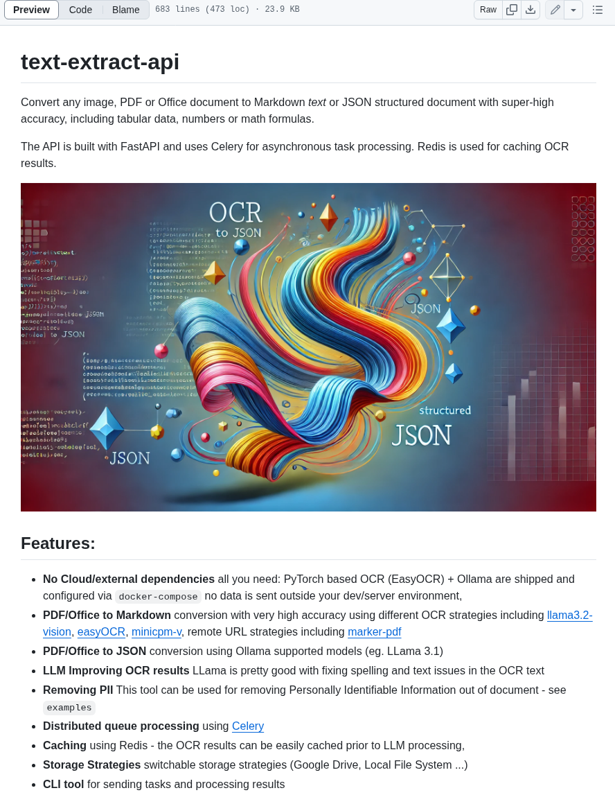 Catchthetornado Text Extract Api screenshot