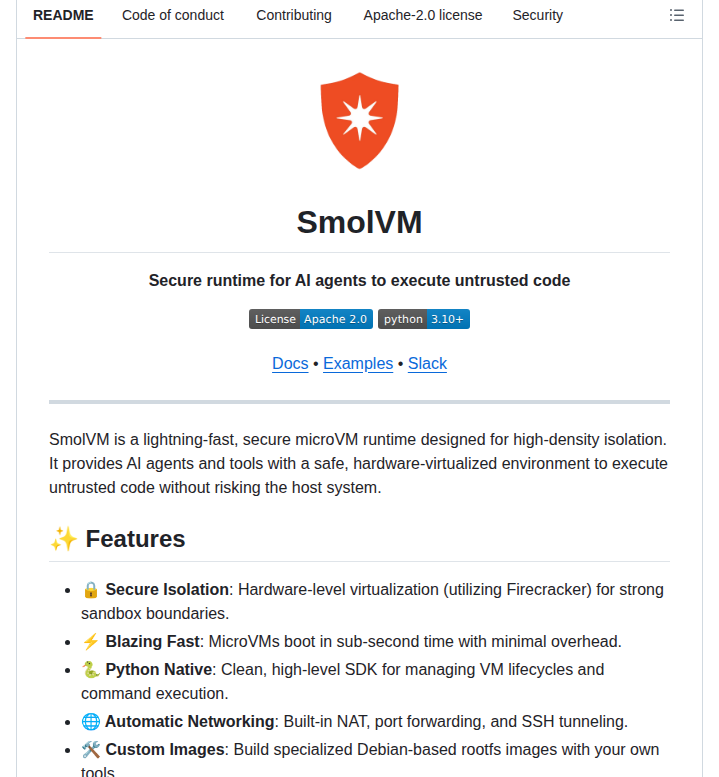 Celestoai Smolvm screenshot