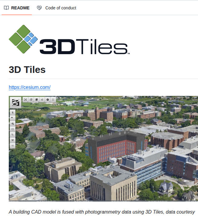 Cesiumgs 3d Tiles screenshot
