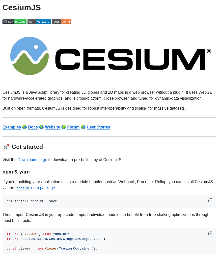 Cesiumgs Cesium screenshot