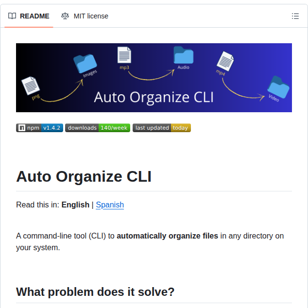 Christianrincon Auto Organize screenshot