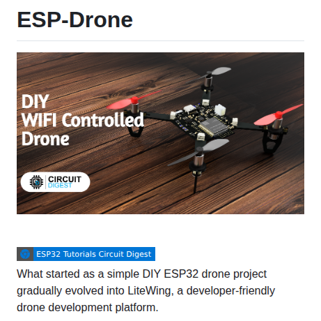 Circuit Digest Esp Drone screenshot