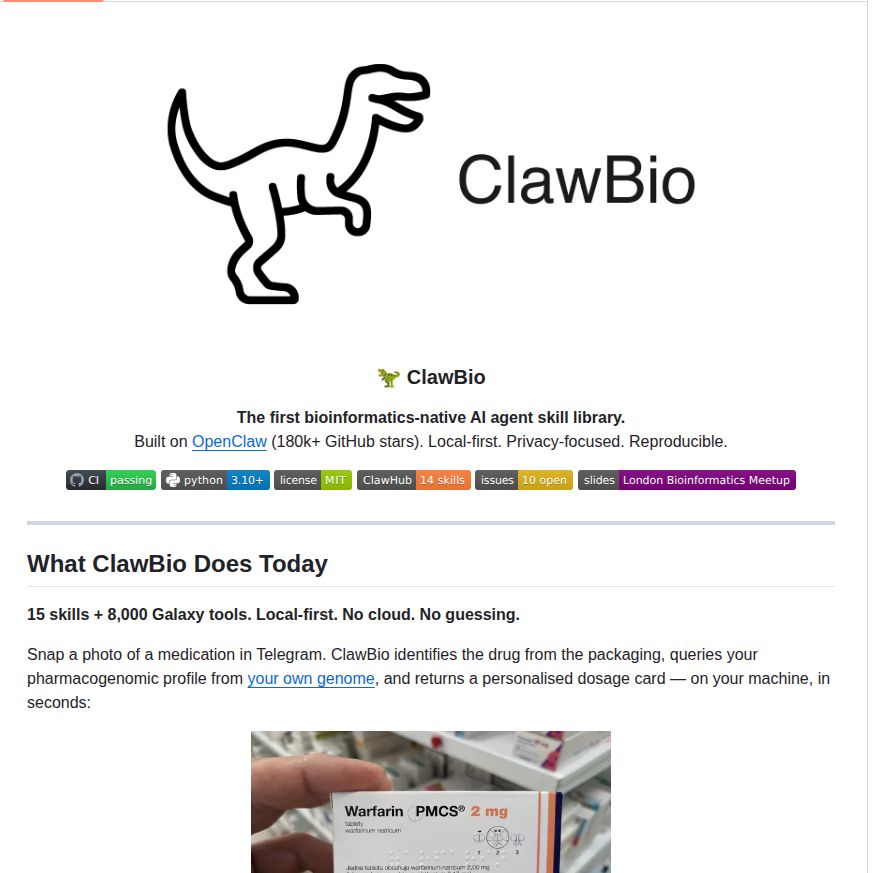 Clawbio Clawbio screenshot