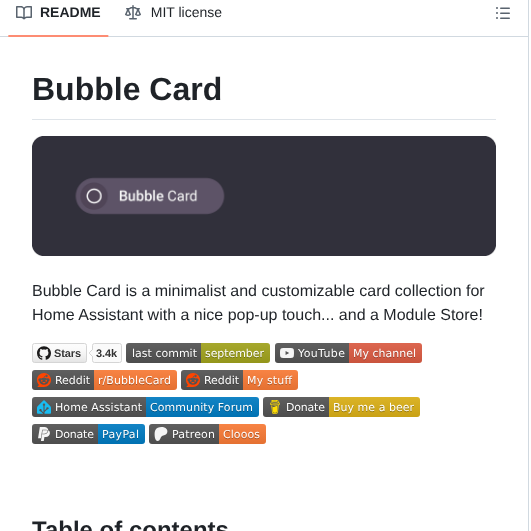 Clooos Bubble Card screenshot