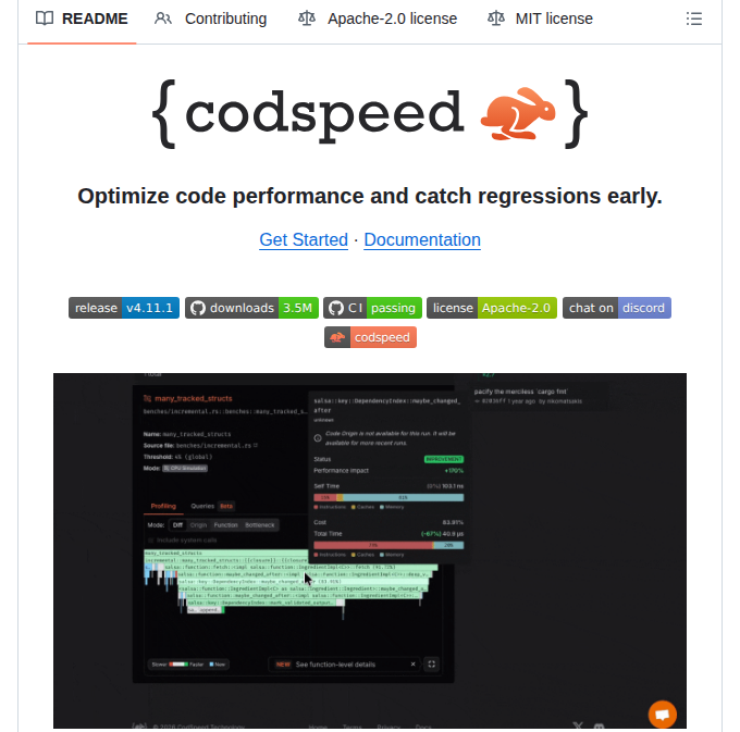 Codspeedhq Codspeed screenshot