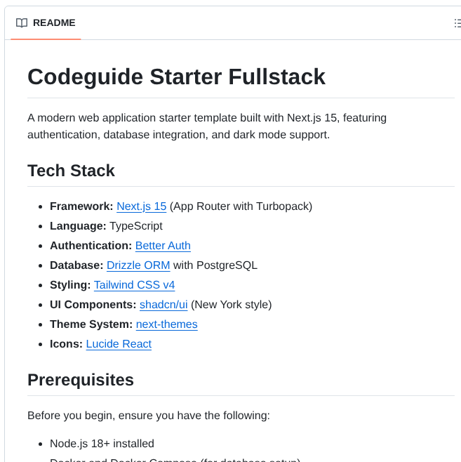 Codeguide Dev Codeguide Starter Fullstack screenshot