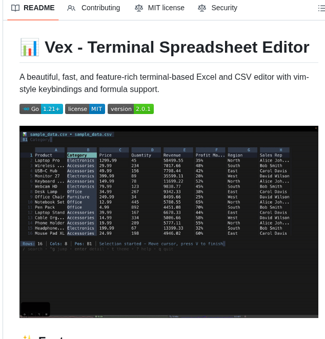 Codeone45 Vex Tui screenshot