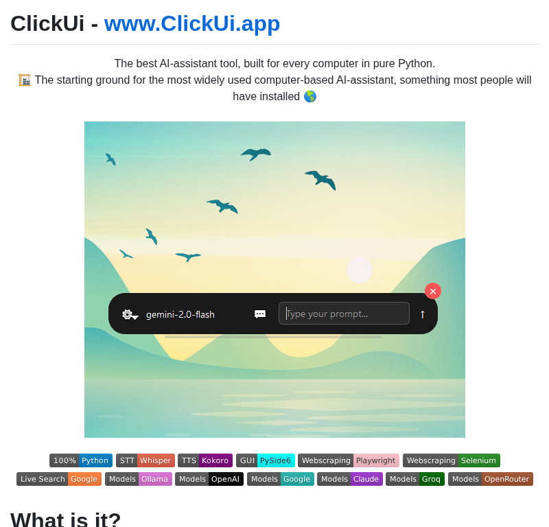 Codeupdaterbot Clickui screenshot