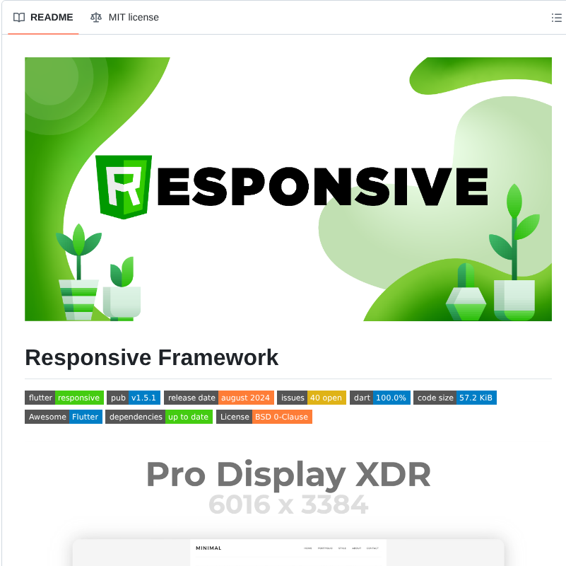Codelessly Responsiveframework screenshot