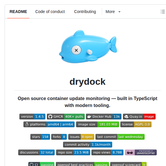 Codeswhat Drydock screenshot